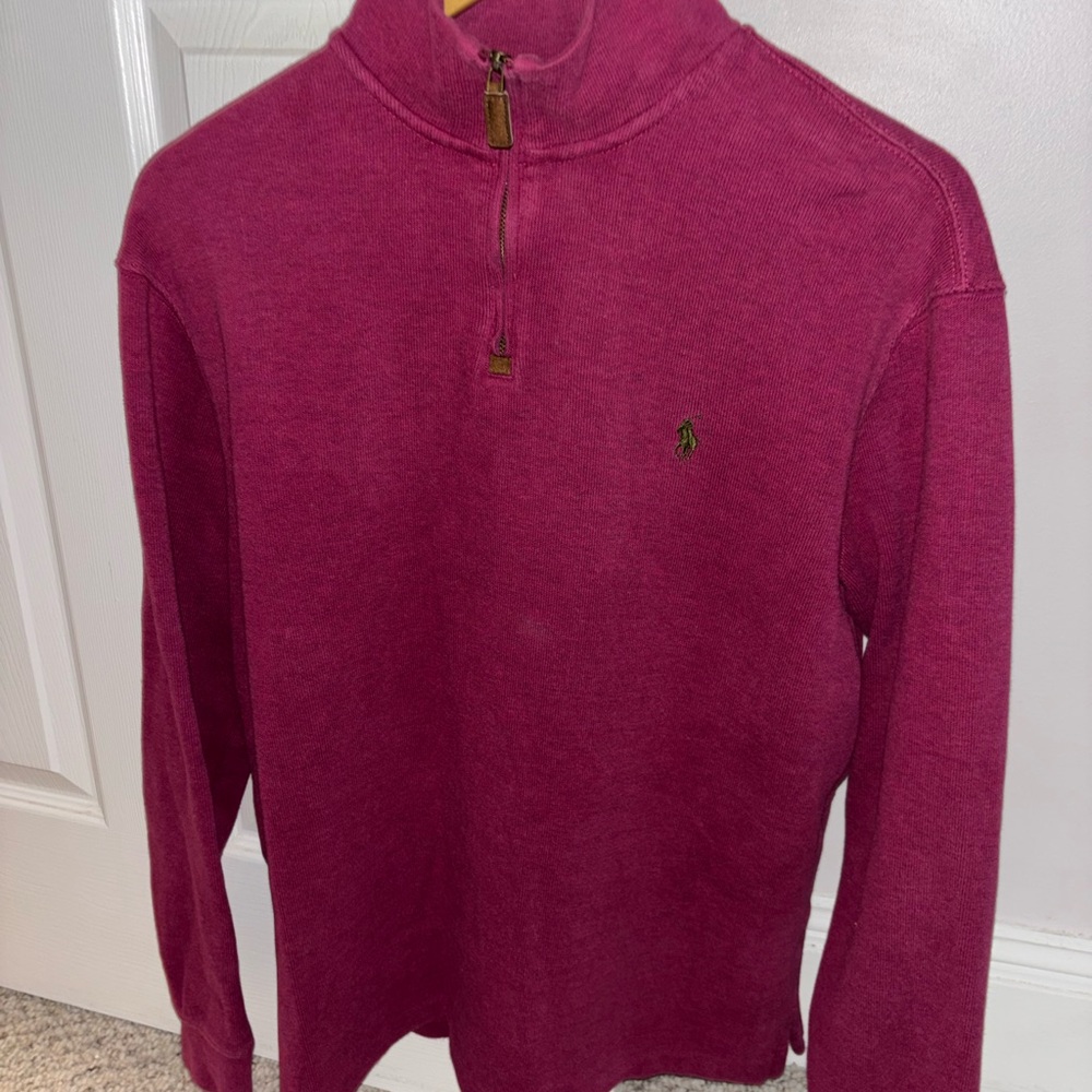 Polo Ralph Lauren Men’s Plum Quarter Zip Sz L